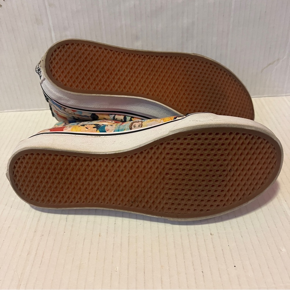 Disney Vans Adult Shoes Mens 5 Womens 6.5 Princess Black High Tops Sneakers - Picture 8 of 12